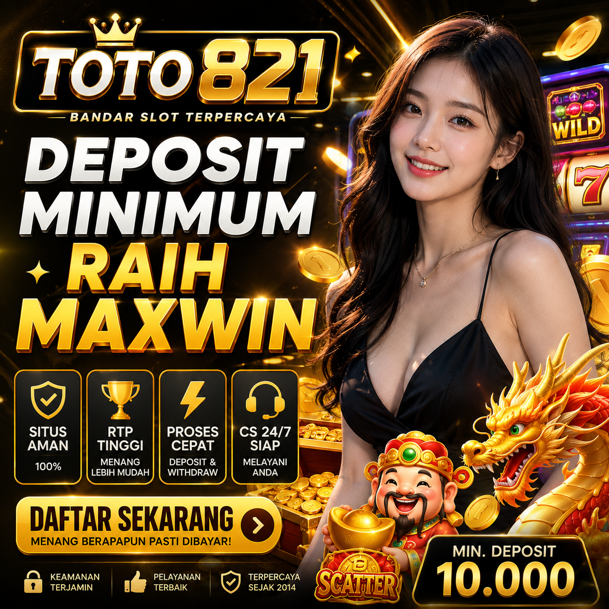 TOTO 821 Bandar Slot Terpercaya Deposit Minimum Raih Maxwin